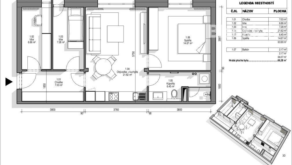 ✅ VIDEO Slnečný 3 izbový byt, 68m2, Sklenárova 10, Ružinov