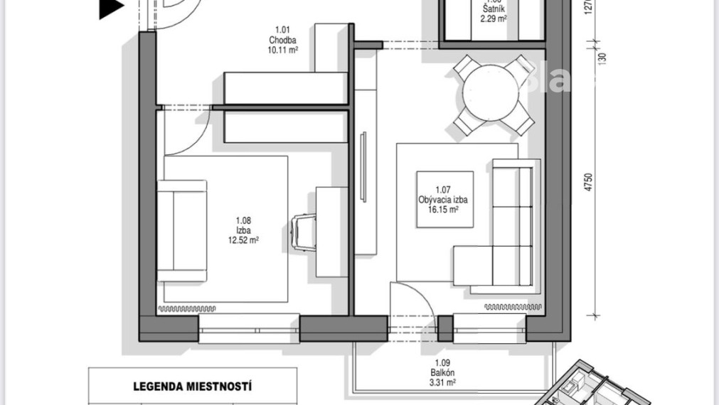 ✅ Nádherný 3-izbový byt vo vyhľadávanej lokalite, 69m2, Bratislava - Muškátová 12